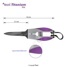 Remeselnícke nožnice / dlaňovky TEXI TITANIUM Ti613