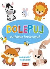 Dolepuj zvieratká - modrý zošit