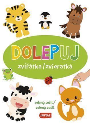 Dolepuj zvieratká - zelený zošit